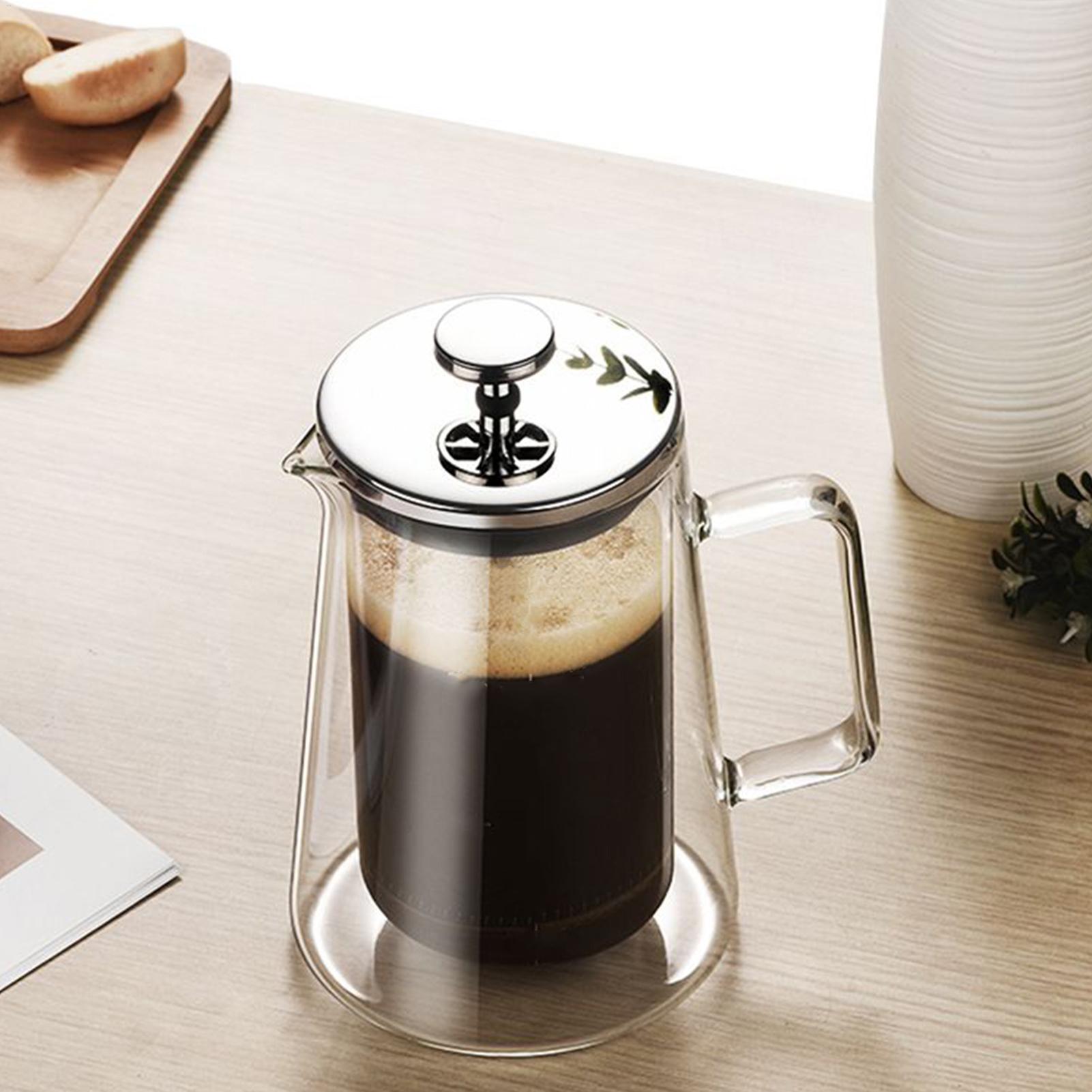 French Press Glass - Kaffeepressen aus Glas und Edelstahl, doppelwandig