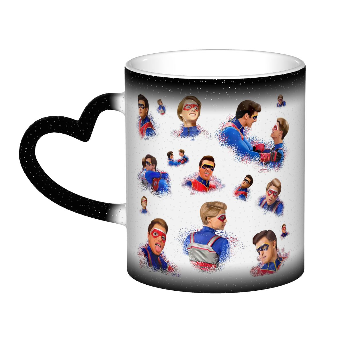 Draw Coffee And Tea - Captain Man und Kid Henry Danger