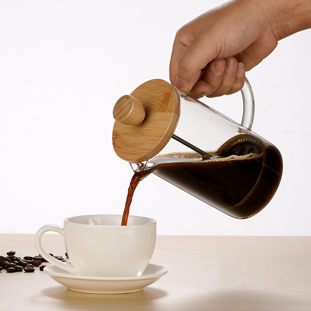 French Press Glass - Vielseitiger französischer Filterpresstopf für zu Hause,