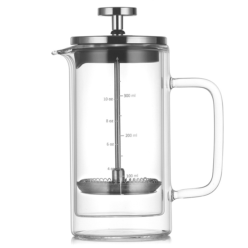 French Press Glass - Doppels chicht hohe Boro silikat glas