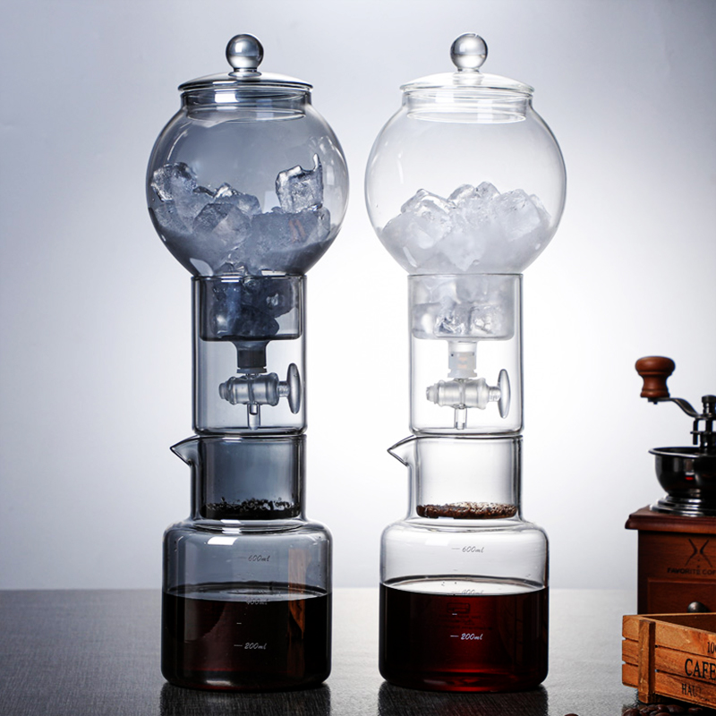 French Press Glass - Kalt gebrühte Kaffeekanne Set mit Filter