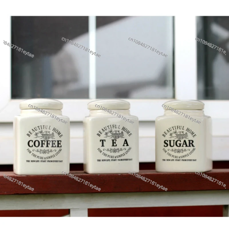 3-teiliges Set Café-Lebensmitt – Coffee Tea Sugar Container Set Bewertung und Preis