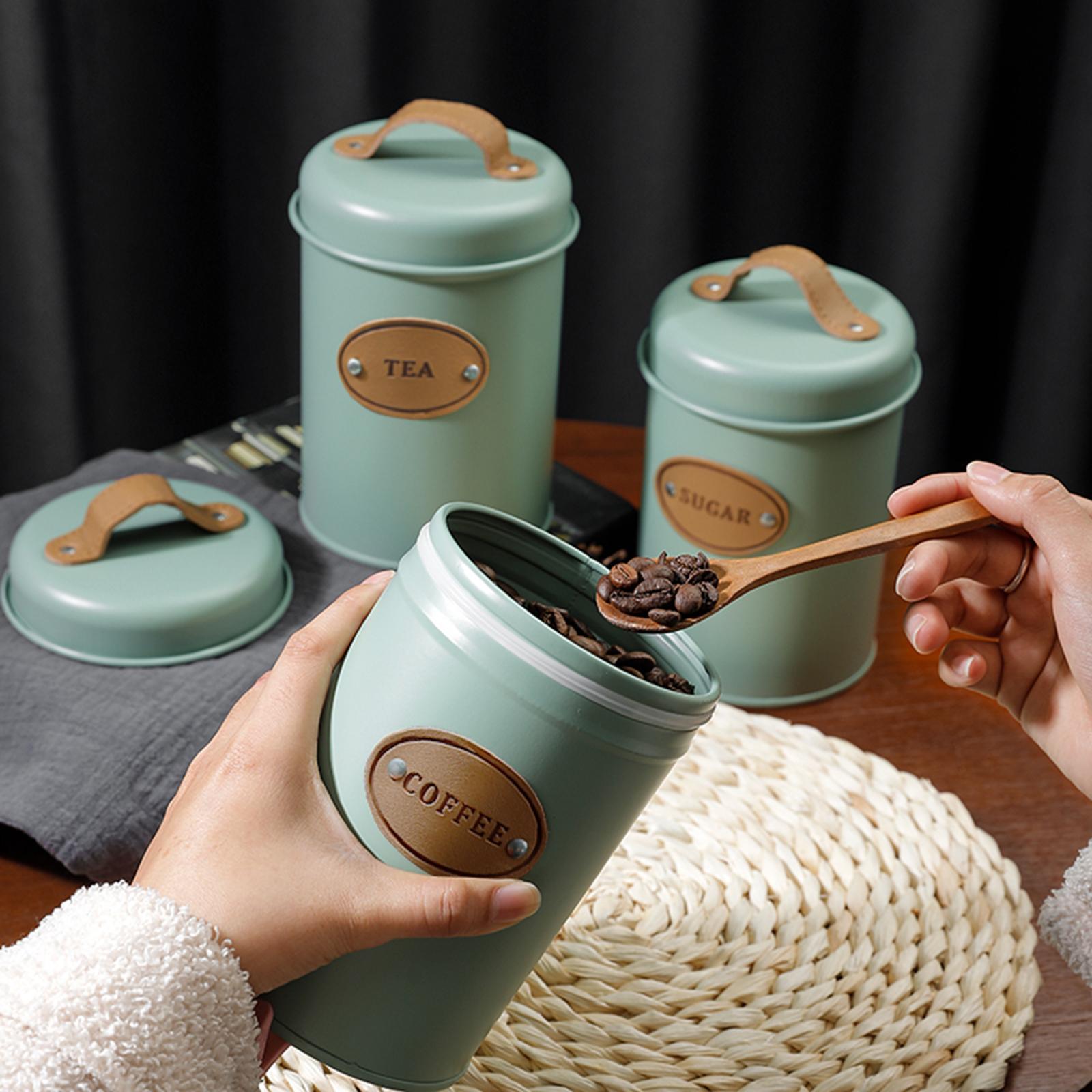 3-teiliges Mehrzweck-Küchenbeh – Coffee Tea Sugar Container Set Bewertung und Preis