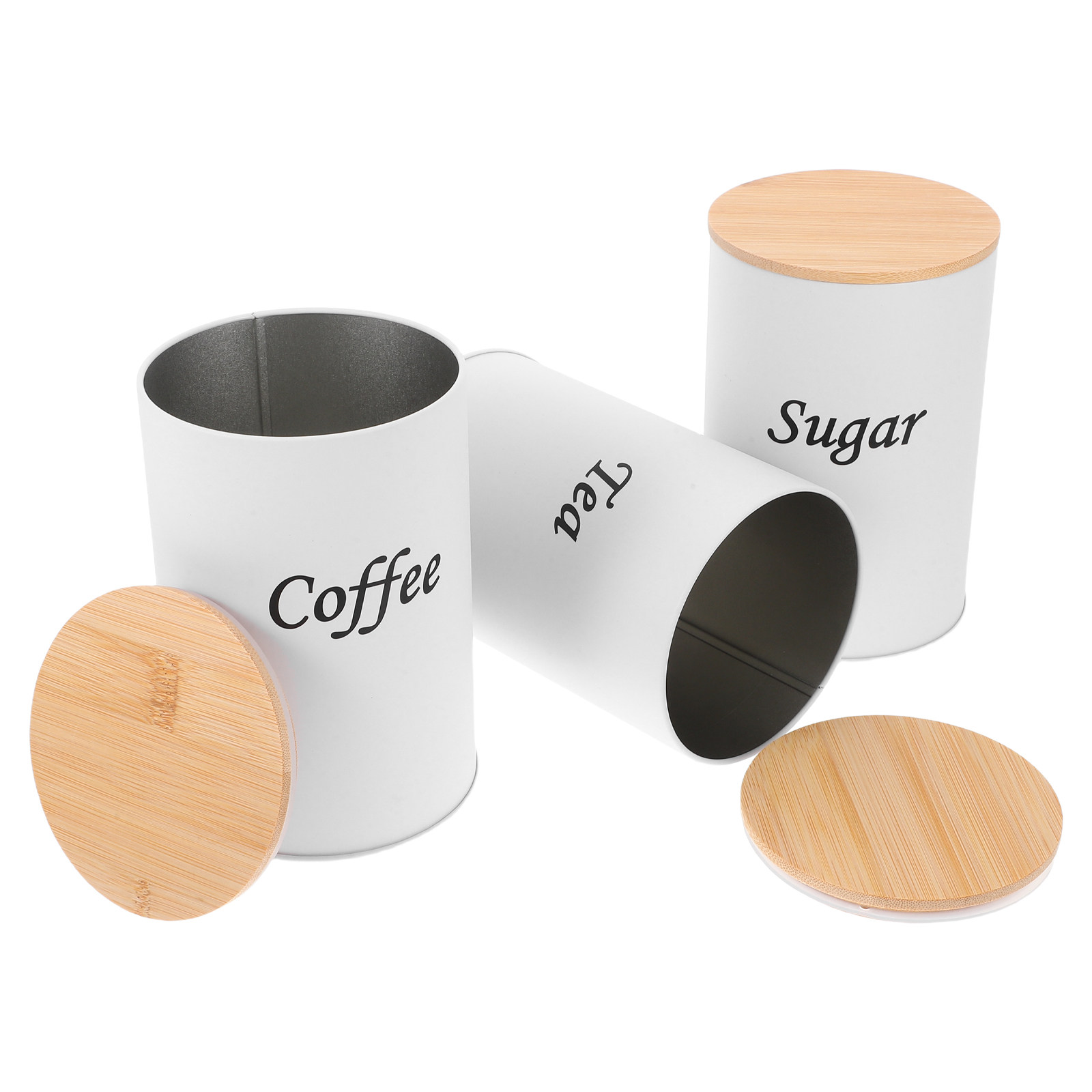 3-teiliges Luftdichtes Rundes  – Coffee Tea And Sugar Canisters Bewertung und Preis