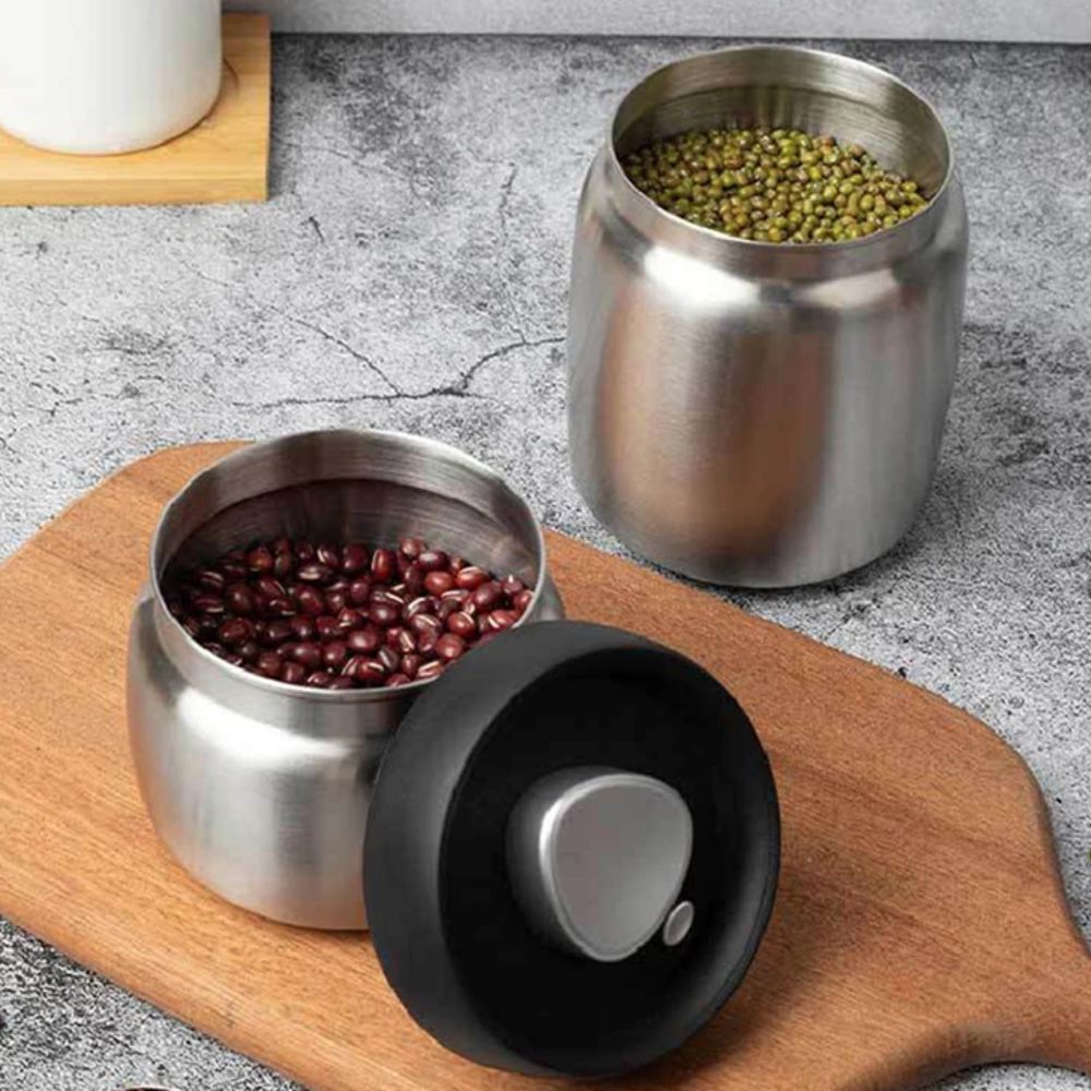 304 Edelstahl Kaffeebohnen-Vak – Coffee Tea And Sugar Canisters Bewertung und Preis