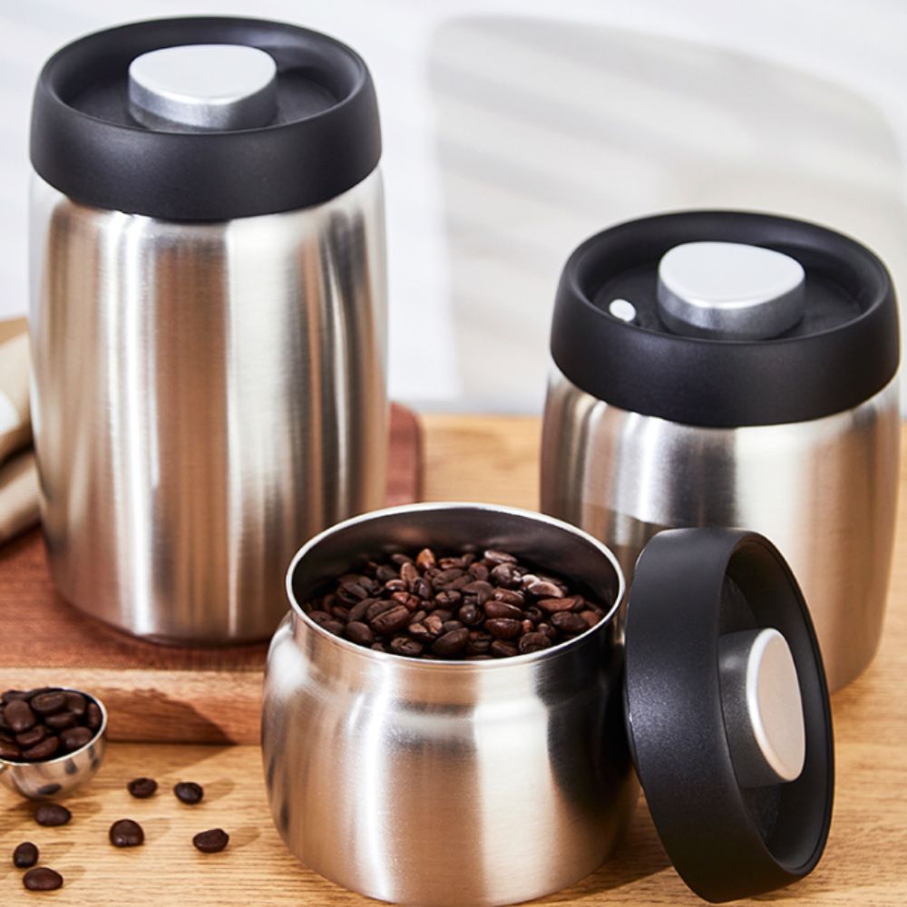 304 Edelstahl Kaffeebohnen-Vak – Coffee Tea And Sugar Canisters Bewertung und Preis