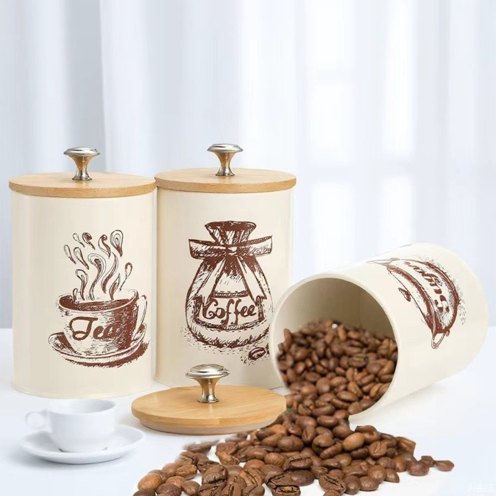 3-teiliges Metall-Kaffeedosen- – Coffee Tea Sugar Container Set Bewertung und Preis