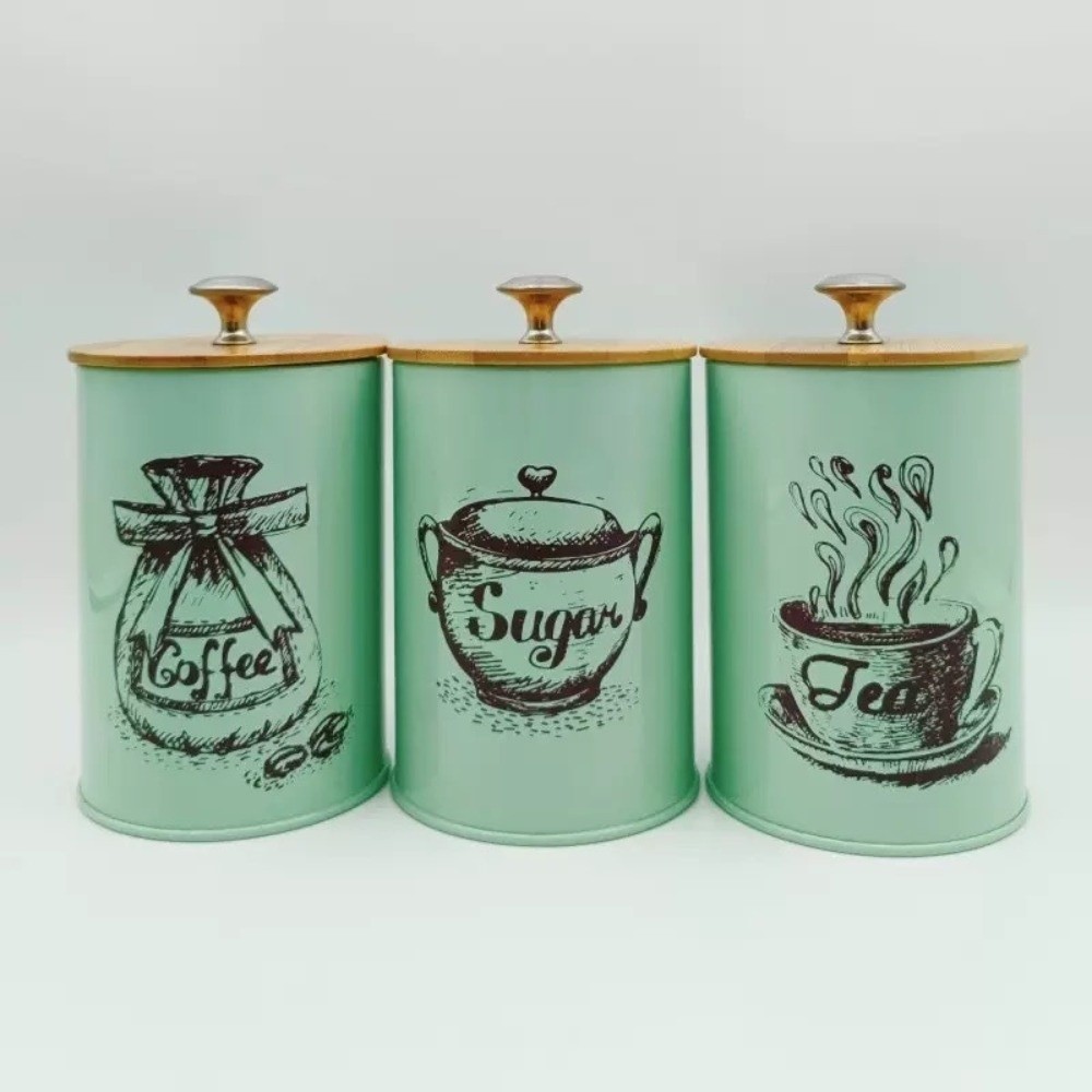 3-teiliges Metall-Kaffeedosen- – Coffee Tea Sugar Container Set Bewertung und Preis