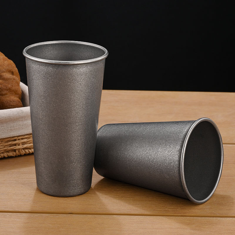 Retro Silberne Edelstahl-Trink – Coffee Tea Drink Bewertung und Preis