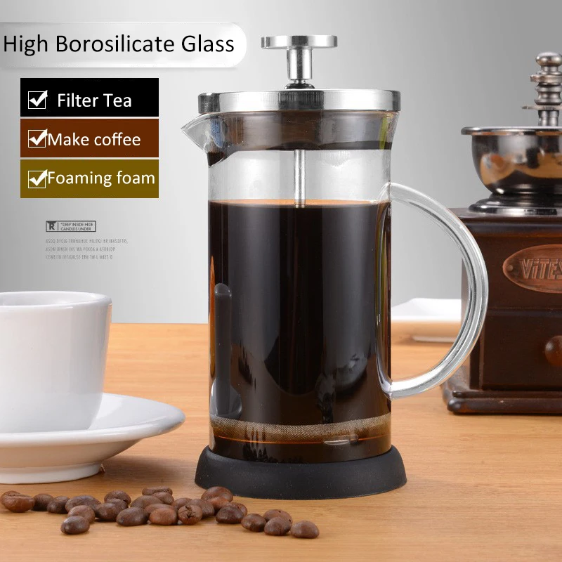 350–1000 ml französische Press – French Press Glass Bewertung und Preis