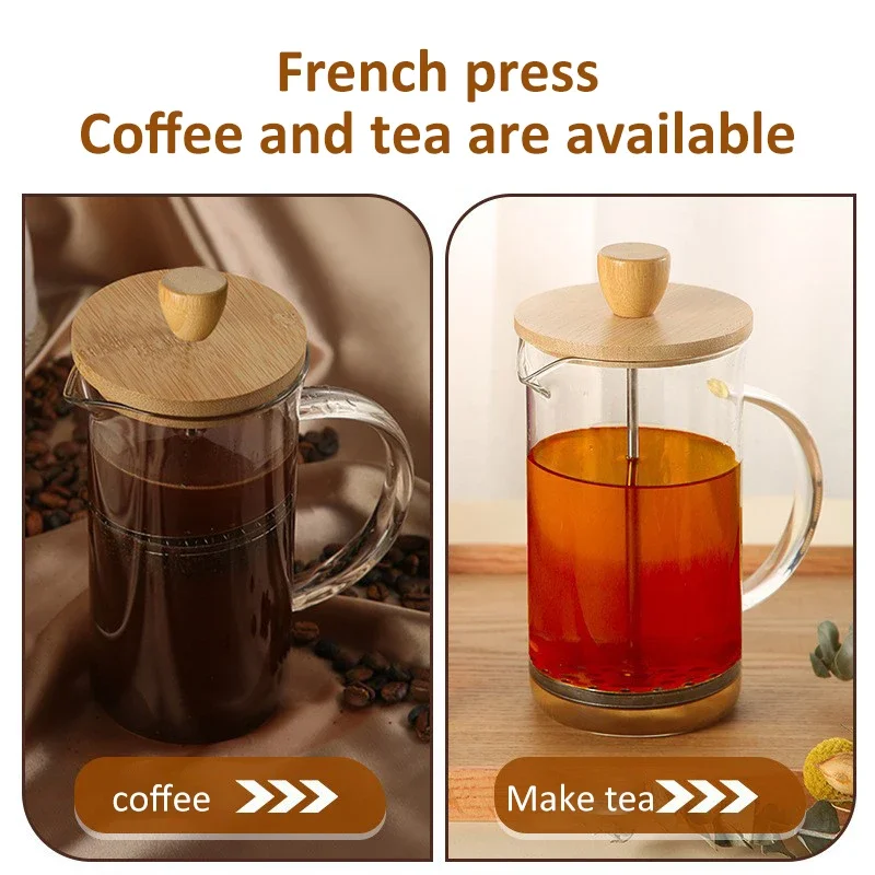350–1000 ml französische Press – French Press Glass Bewertung und Preis