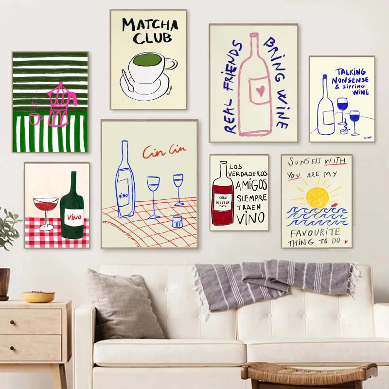 1 Stück rahmenloses Leinwandge – Draw Coffee And Tea Bewertung und Preis