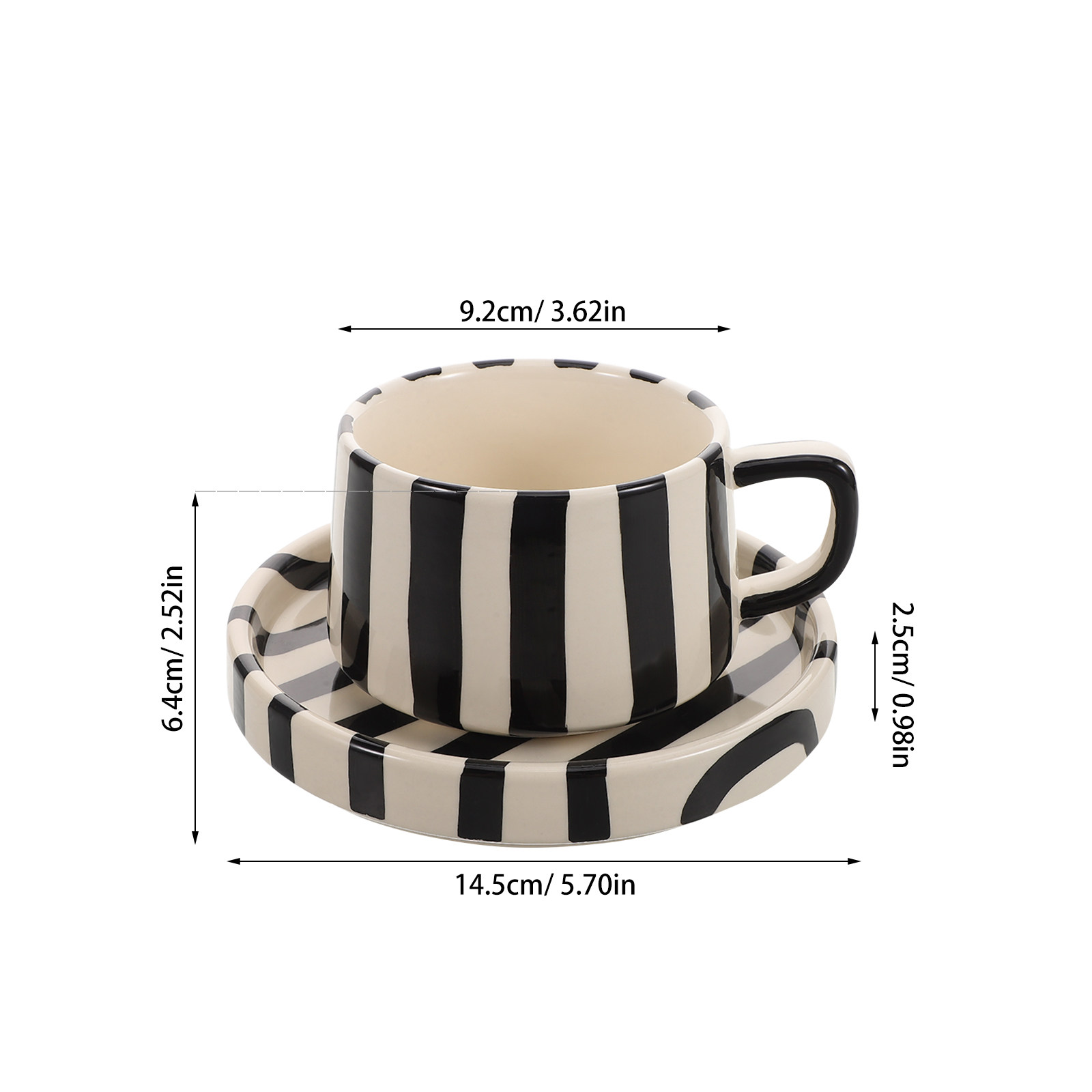 1 Set Keramik-Kaffeetassen-Set – Coffee Tea Break Bewertung und Preis
