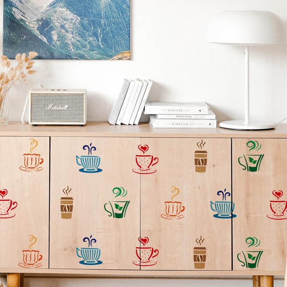Heißgetränke-Schablone zum Mal – Draw Coffee And Tea Bewertung und Preis