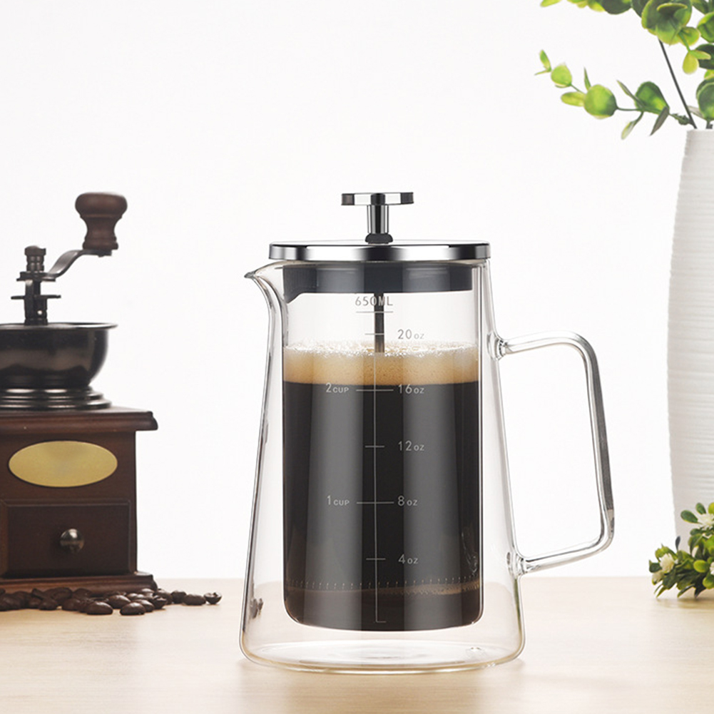 Doppelschichtiger französische – French Press Glass Bewertung und Preis