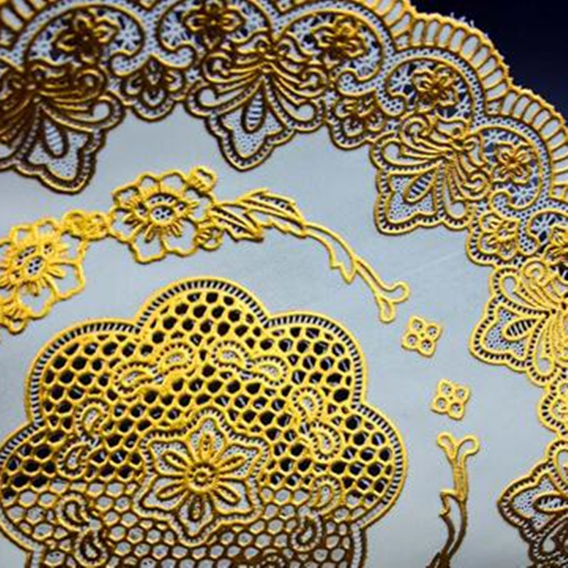 HOT Oval Spitze PVC Gold Kunst – Coffee Tea Place Bewertung und Preis