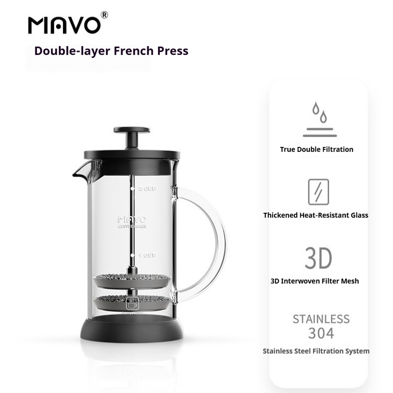 MAVO French-Press-Kaffeemaschi – French Press Glass Bewertung und Preis