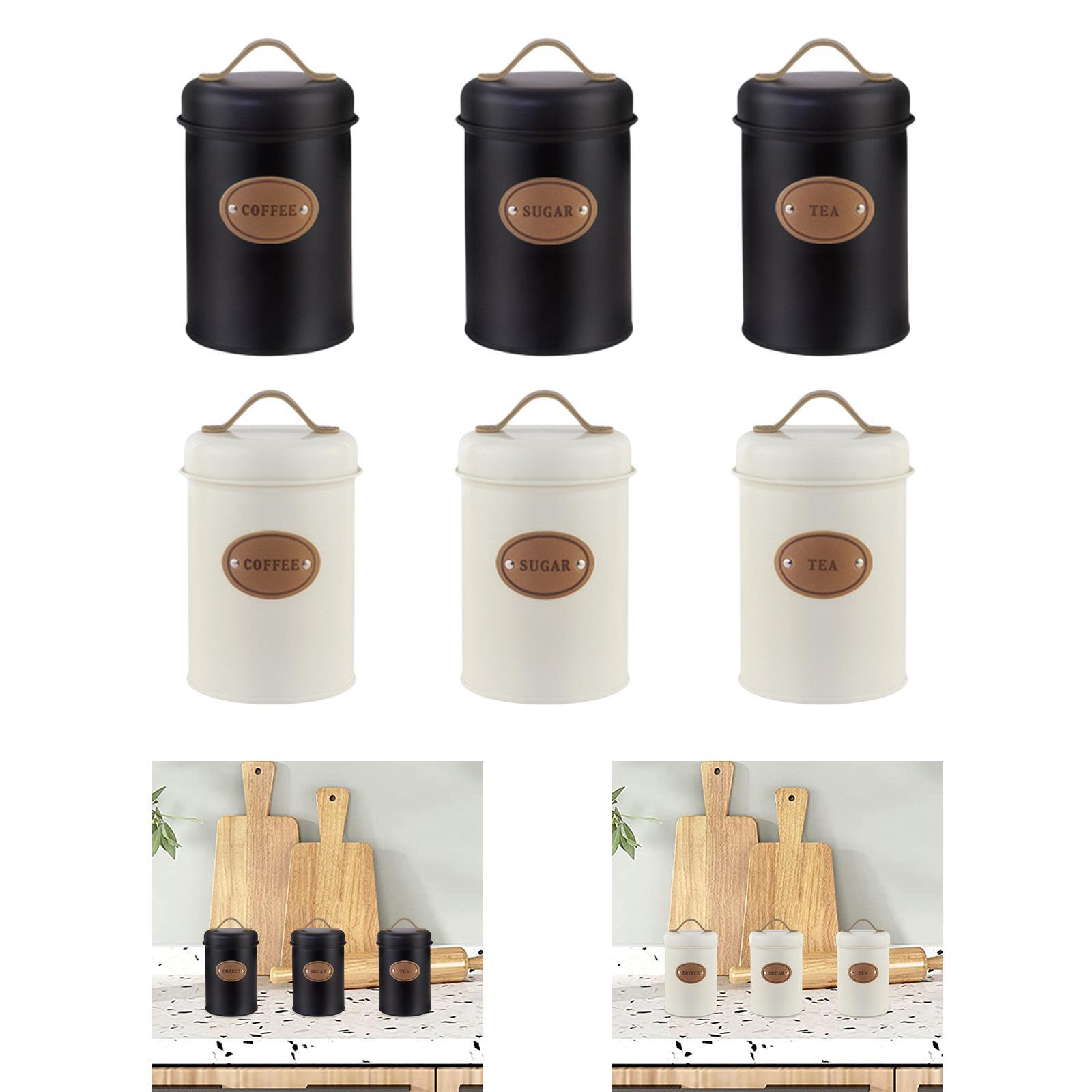 Metall-Küchenbehälter-Set mit  – Coffee Tea Sugar Container Set Bewertung und Preis