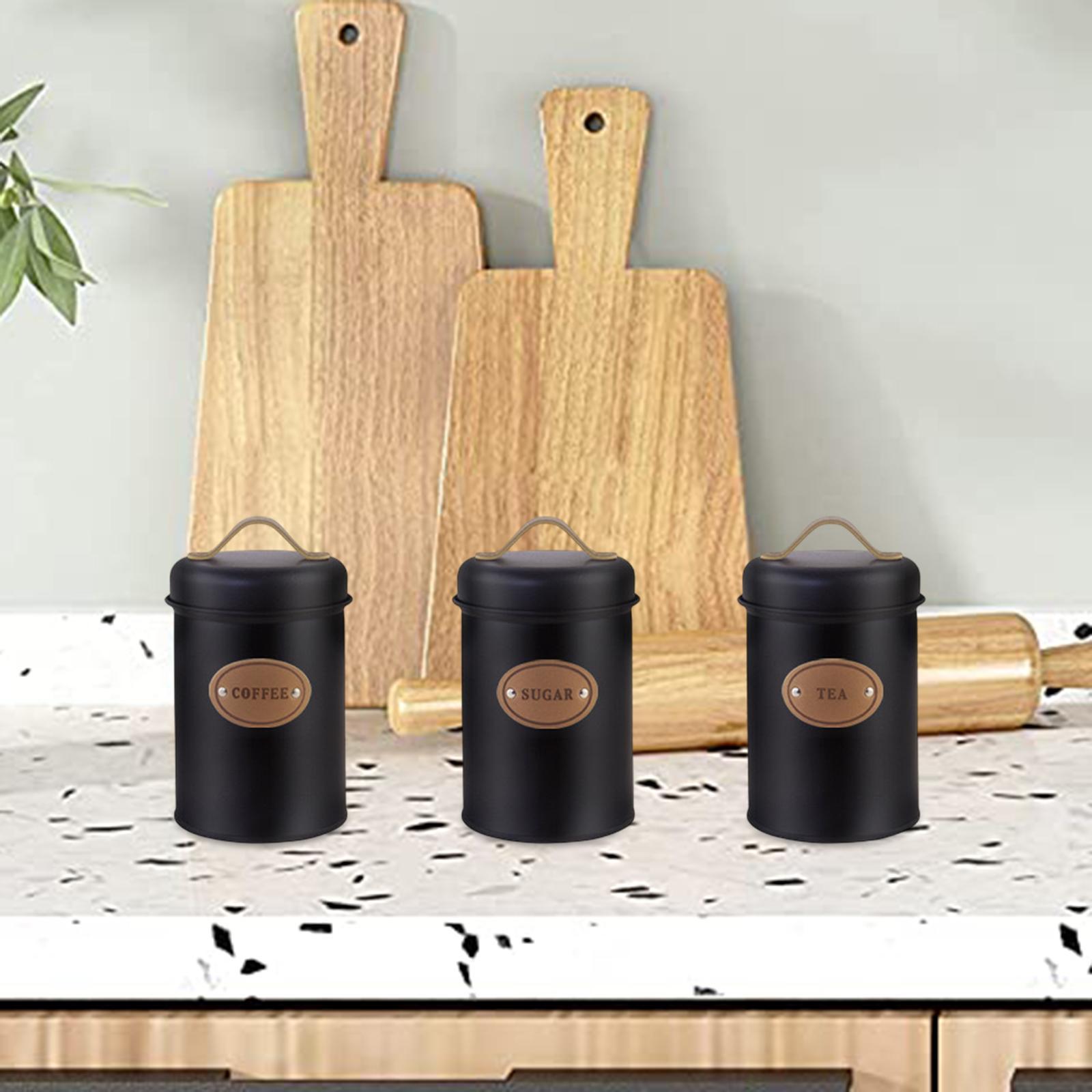 Metall-Küchenbehälter-Set mit  – Coffee Tea Sugar Container Set Bewertung und Preis