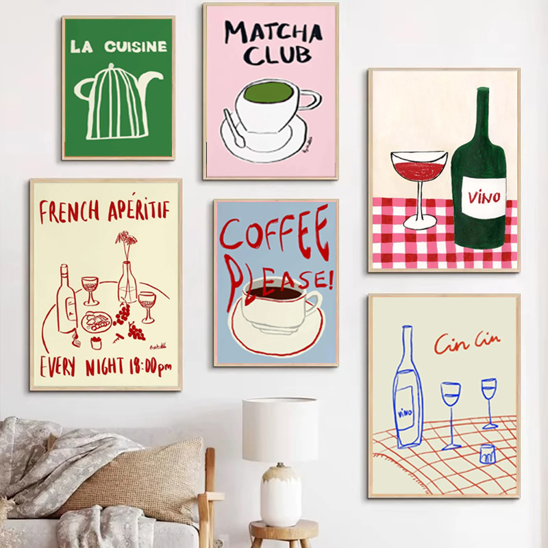 1 Stück rahmenloser dekorative – Draw Coffee And Tea Bewertung und Preis