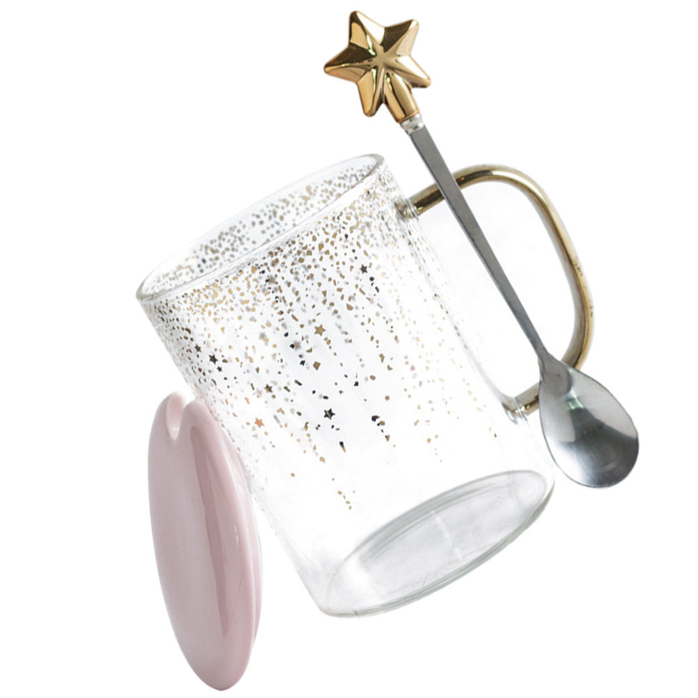 1 Set Glasbecher-Set mit Löffe – Coffee Tea Break Bewertung und Preis