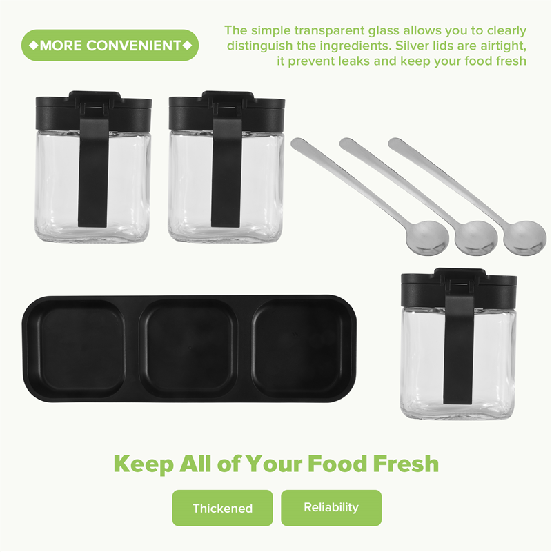 AC88-Glas-Vorratsdosen, Gewürz – Coffee Tea Sugar Container Set Bewertung und Preis