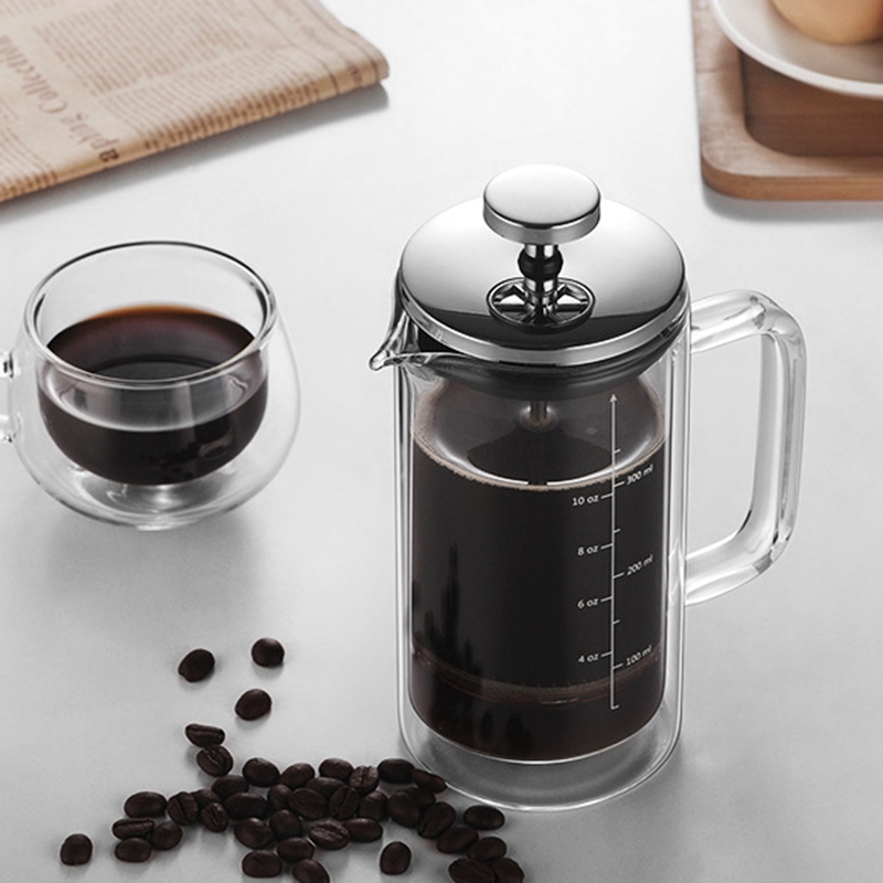 Doppels chicht hohe Boro silik – French Press Glass Bewertung und Preis
