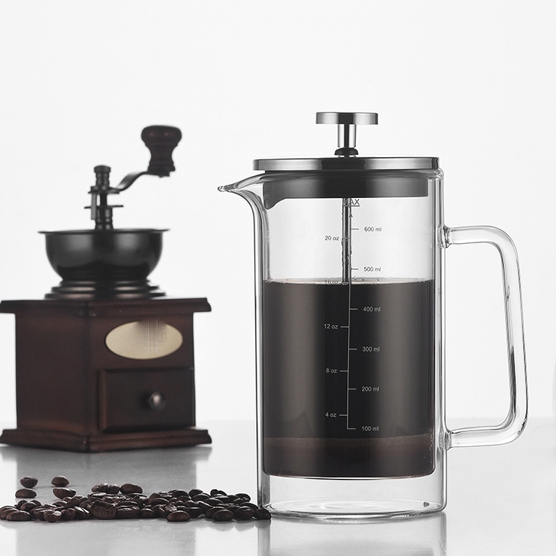 Doppels chicht hohe Boro silik – French Press Glass Bewertung und Preis
