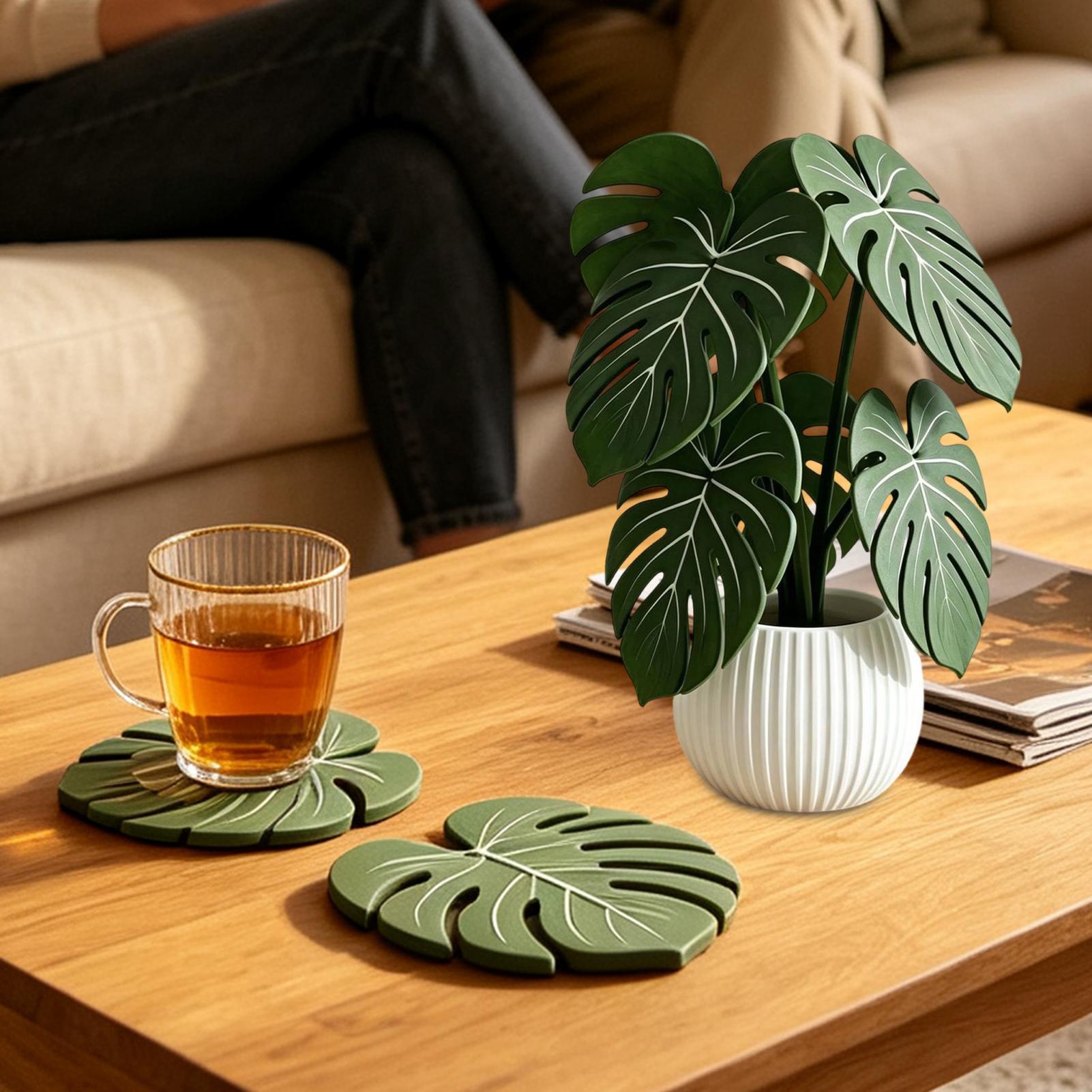 Künstlicher Blattuntersetzer,  – Coffee Tea For Plants Bewertung und Preis