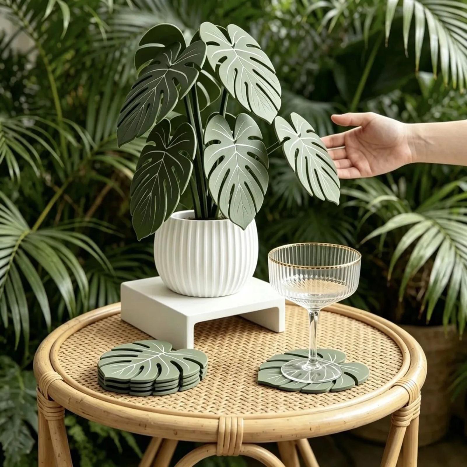 Künstlicher Blattuntersetzer,  – Coffee Tea For Plants Bewertung und Preis