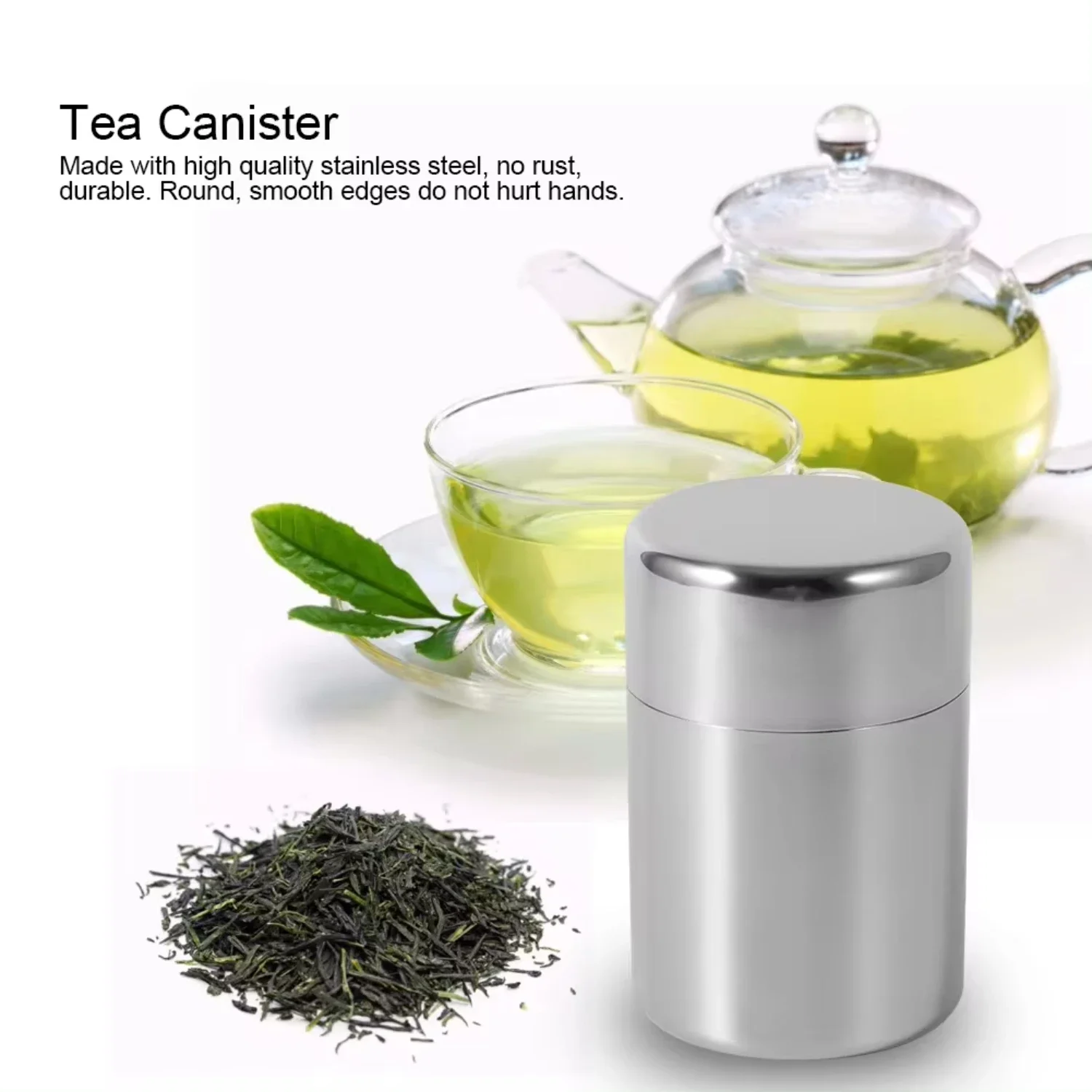 Teeblatten-Dosen aus Edelstahl – Coffee Tea And Sugar Canisters Bewertung und Preis