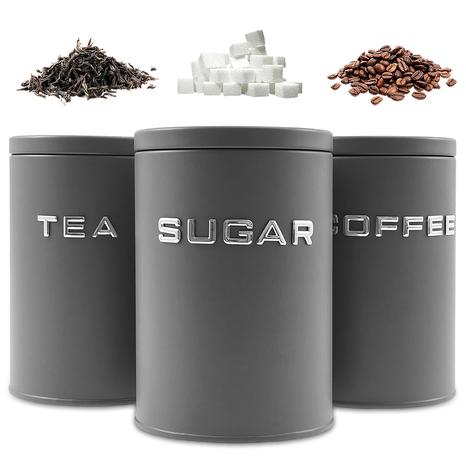 3-teiliges Glas für Tee, Kaffe – Coffee Tea And Sugar Canisters Bewertung und Preis