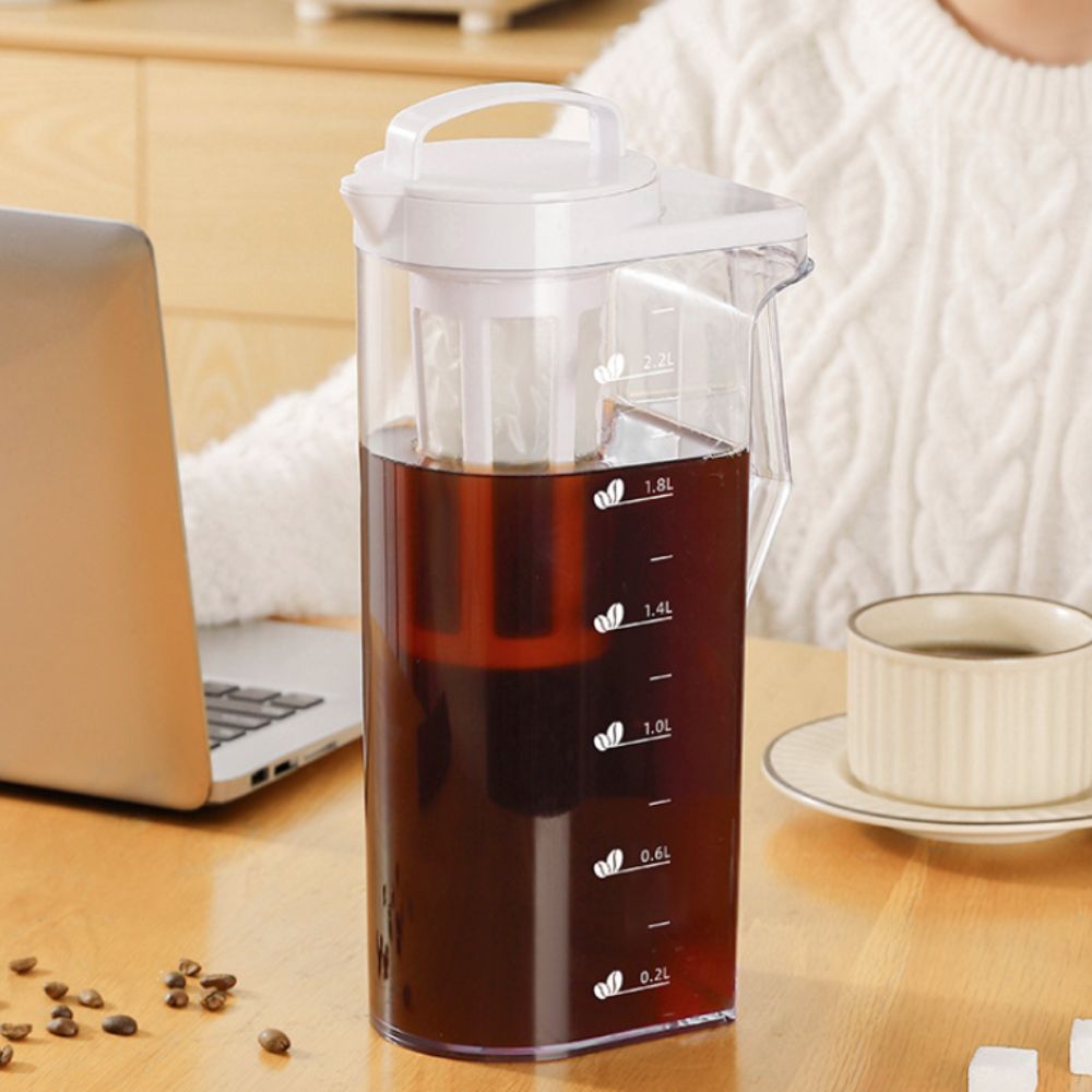 Große Kaltbrüh-Kaffeekanne mit – French Press Glass Bewertung und Preis
