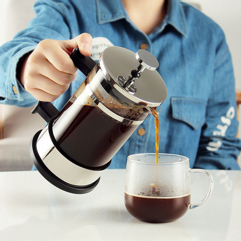 Kaffee-French-Press-Kanne mit  – French Press Glass Bewertung und Preis