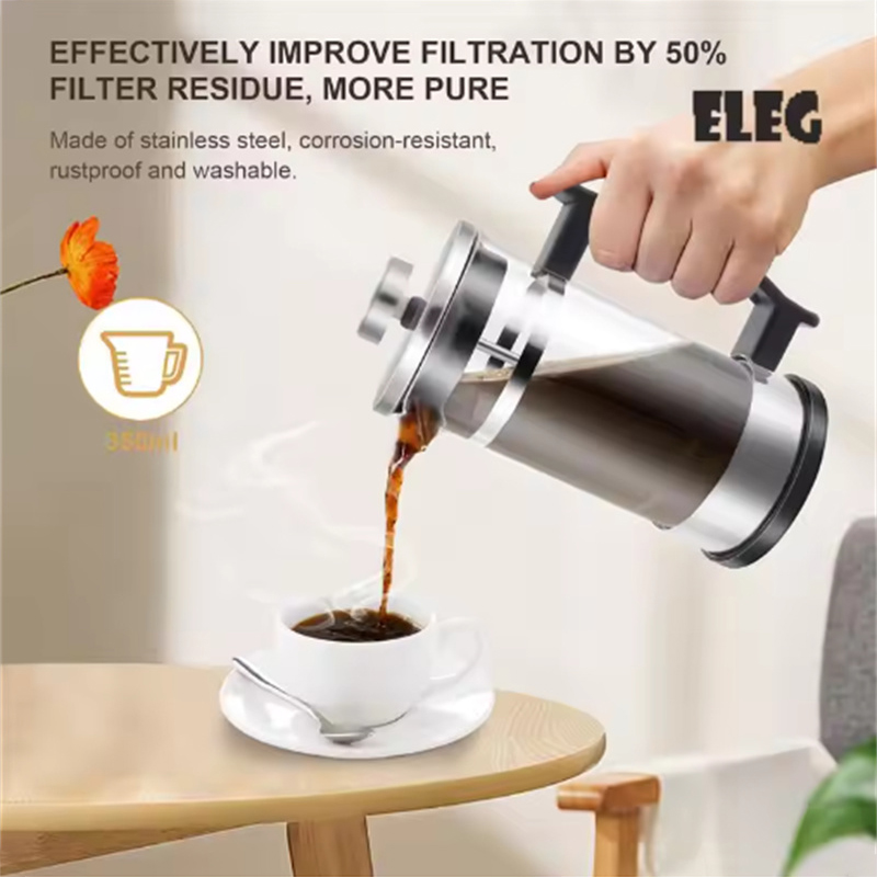 Kaffee-French-Press-Kanne mit  – French Press Glass Bewertung und Preis